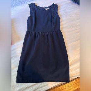 LOFT navy blue A line dress. Excellent condition!